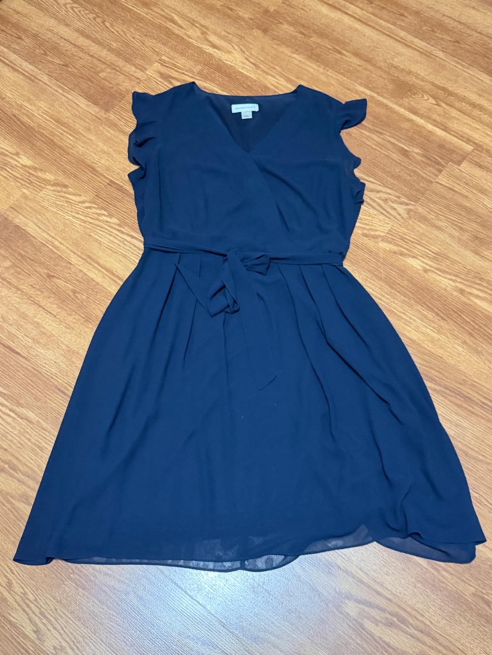 Christopher & Banks Sleeveless Belted Dress Size L
